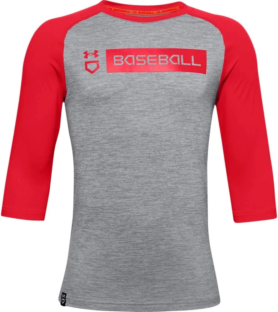 تی شرت آستین سه ربع پسرانه آندر آرمور مدل IL Utility 3/4 20