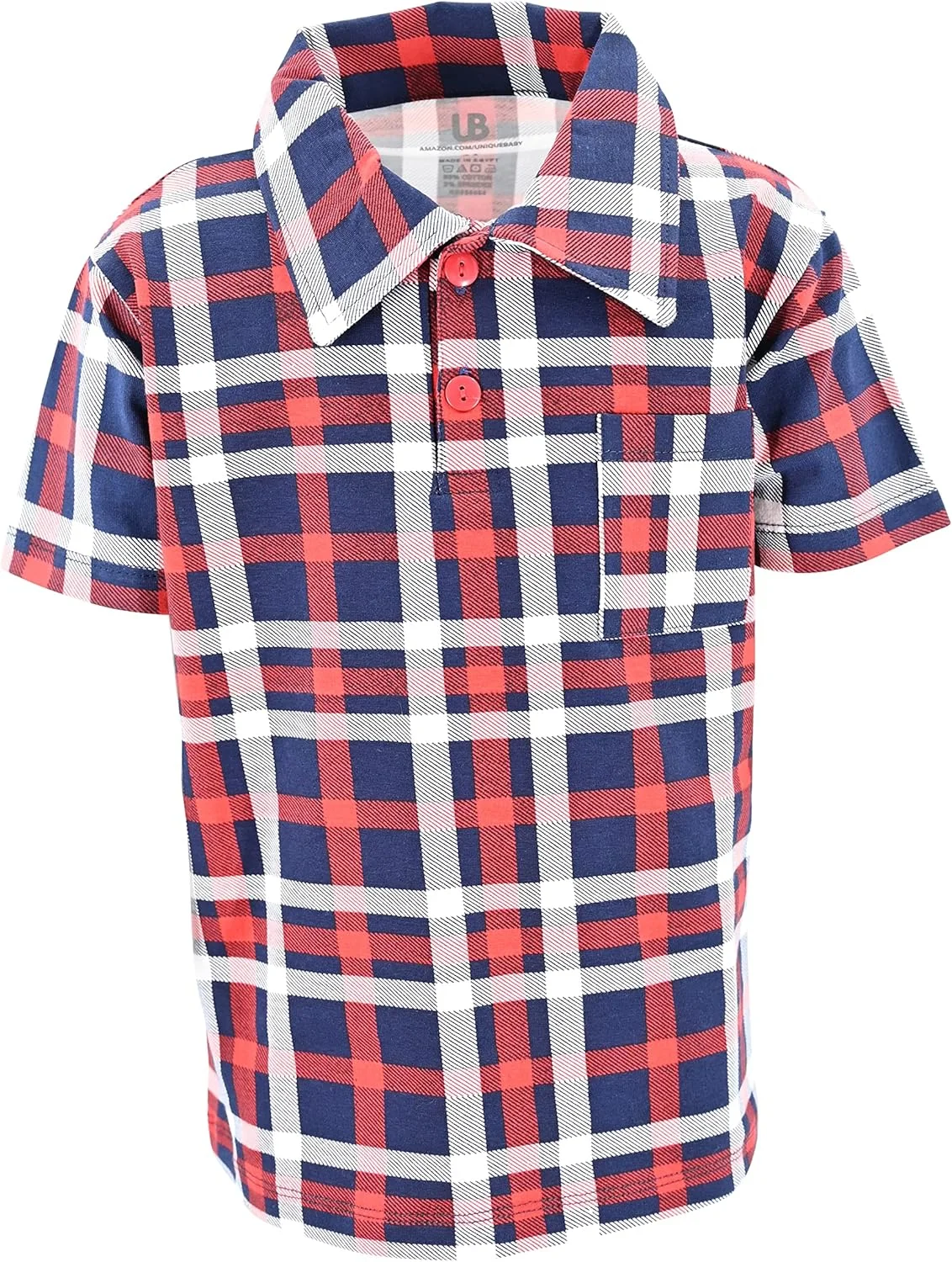 تی شرت پولو پسرانه طرح پرچم آمریکا و ستاره ای، مناسب جشن چهارم جولای