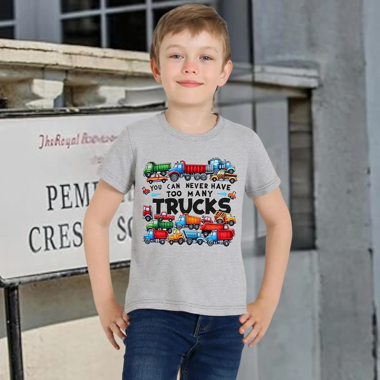 تی شرت پسرانه، بسته 2 عددی، طرح دایناسور و حروف الفبا، آستین کوتاه، مناسب کودکان 2 تا 8 سال