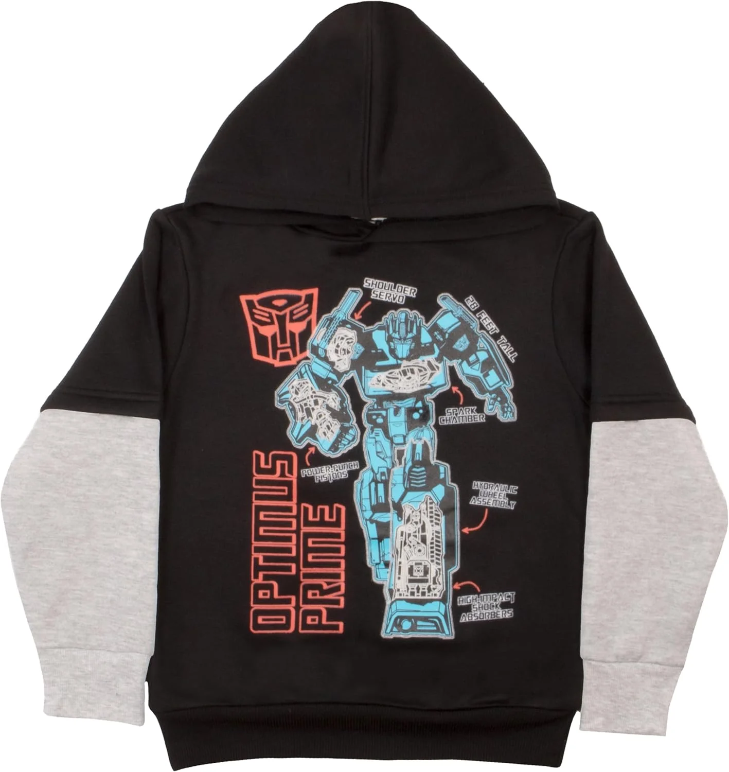 ست هودی و شلوار پسرانه طرح ربات های دگرگون شونده