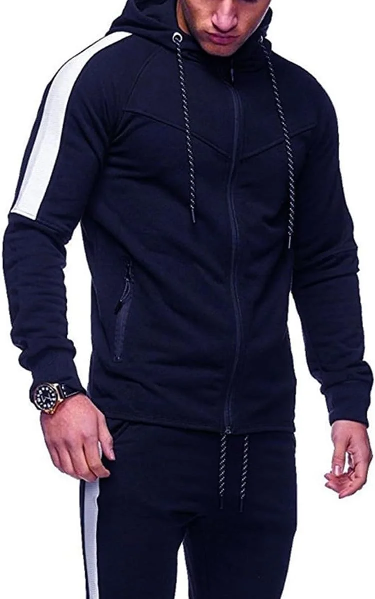 ست گرمکن ورزشی بچگانه طرح جدید، مناسب دختران و پسران، شامل هودی زیپ‌دار آستین بلند و شلوار گرمکن، مناسب ورزش، مدرسه، سایز 7 تا 13 سال