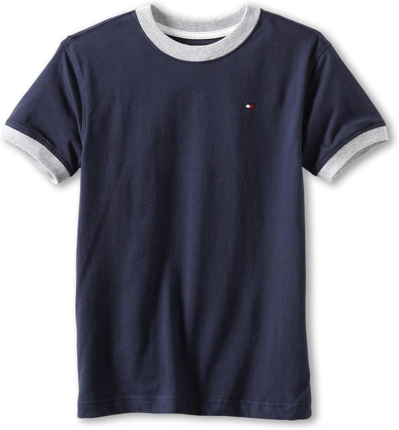 تی‌شرت آستین کوتاه پسرانه تامی هیلفیگر، سرمه‌ای اصلی، سایز کوچک