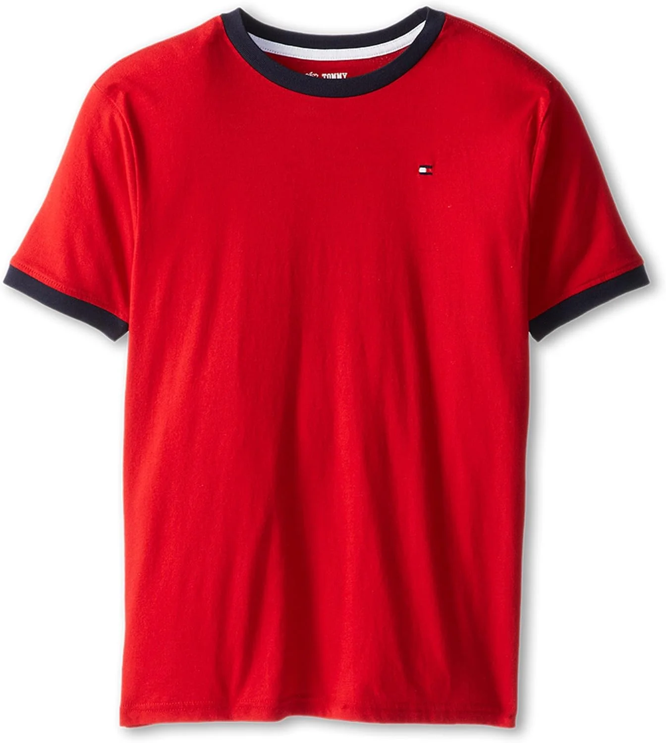 تی‌شرت پسرانه تامی هیلفیگر، آستین کوتاه، قرمز سلطنتی، سایز کوچک
