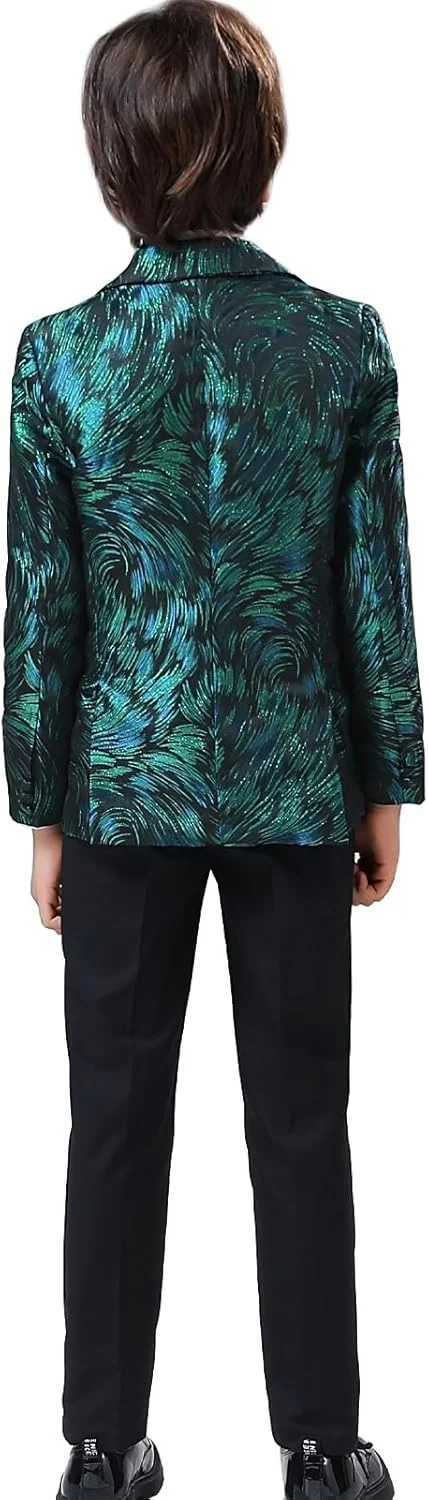 ست کت و شلوار رسمی پسرانه 2 تکه، مناسب برای ساقدوش داماد، شامل بلیزر و شلوار