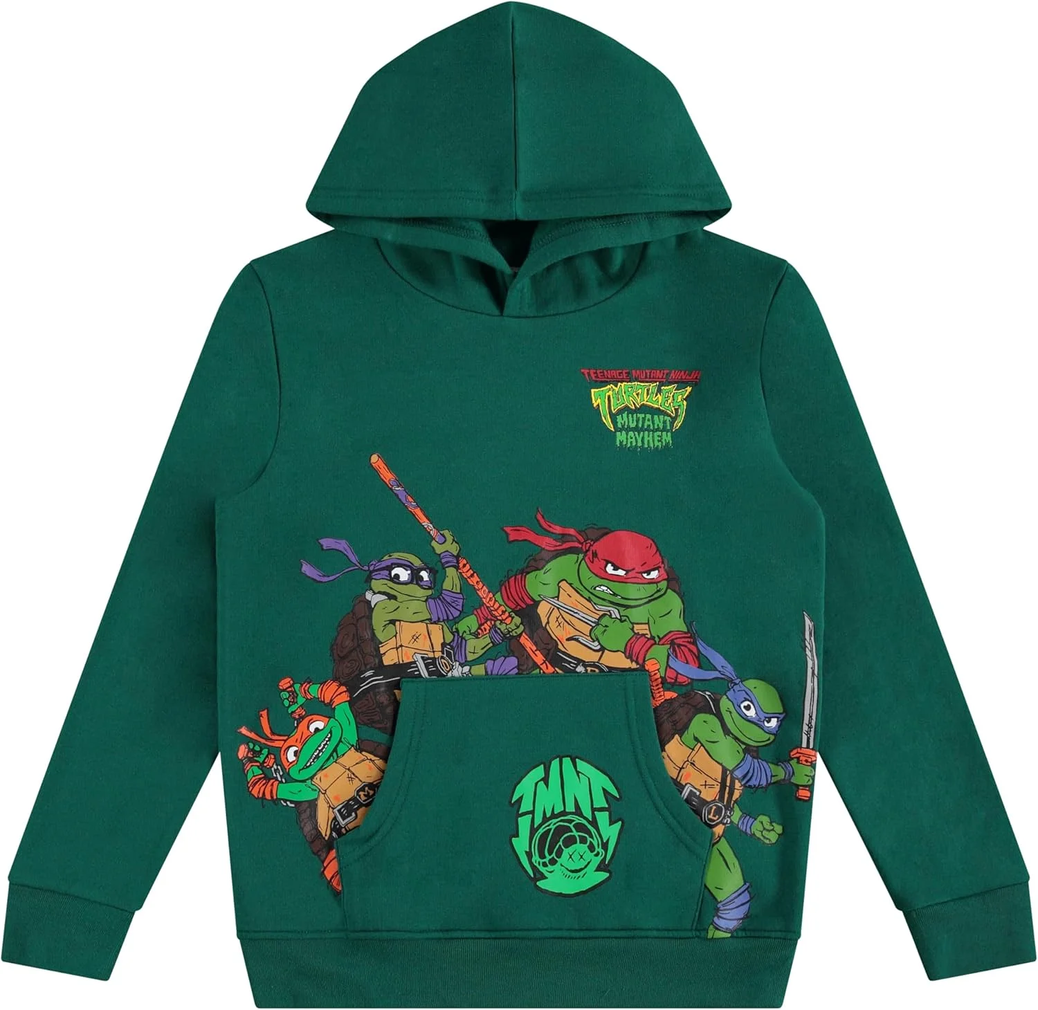 ست هودی کلاه دار و شلوار جاگر لاک پشت های نینجا، سایزهای 4 تا 20 پسرانه