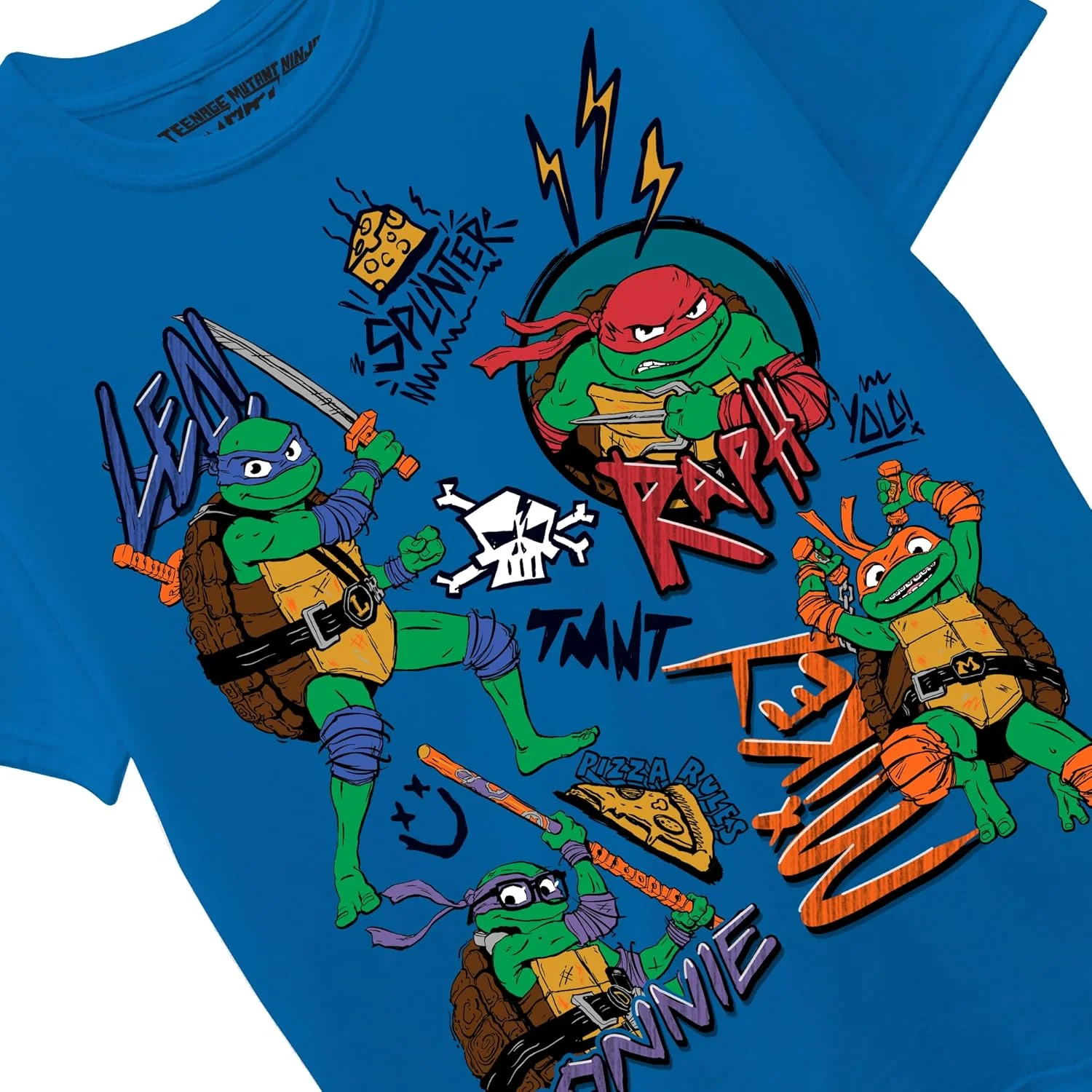 تی شرت آستین کوتاه پسرانه لاک پشت های نینجا جهش یافته