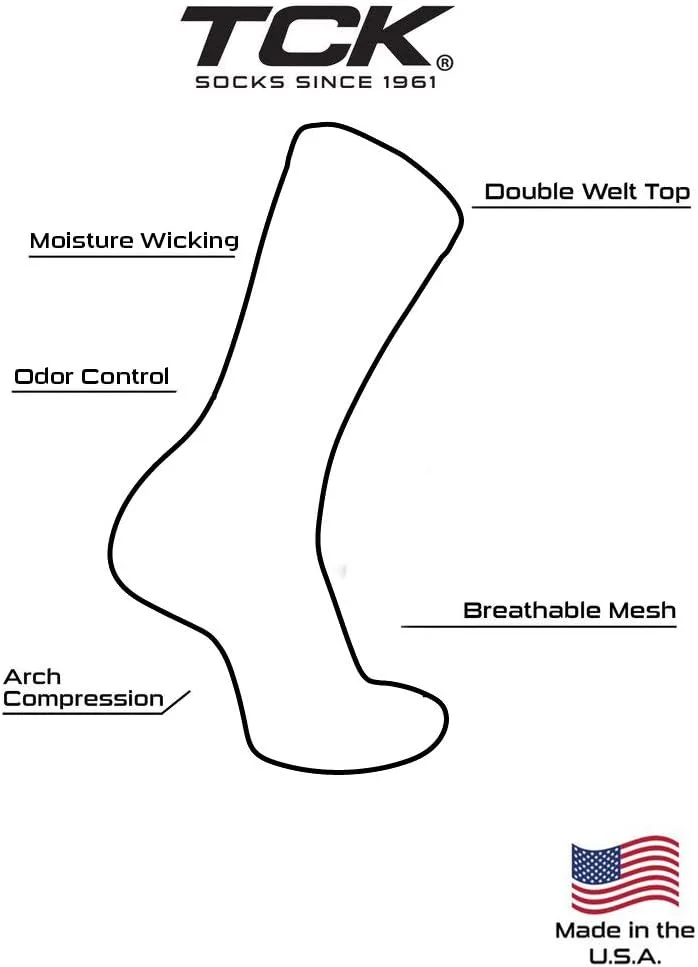 جوراب ساق بلند ورزشی طرح استتار دیجیتال TCK Sports Elite Performance - سایز بزرگ