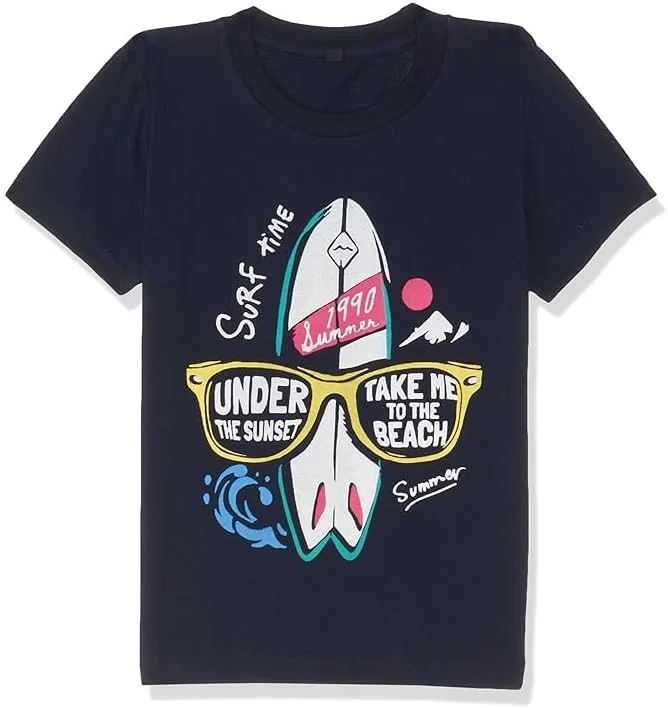 تی شرت پسرانه تی تو اف، طرح ساده، مدل معمولی (BYS-TSRT-19_چند رنگ)