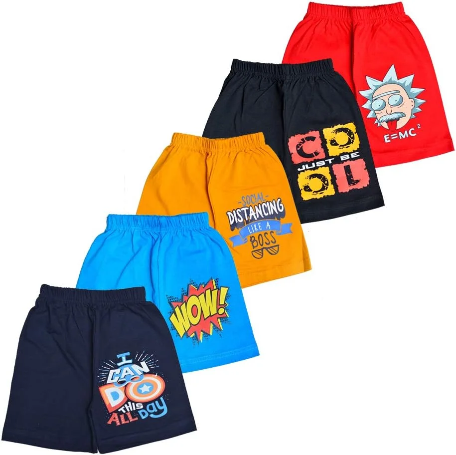 تی شرت پسرانه پنبه ای (بسته 5 عددی)