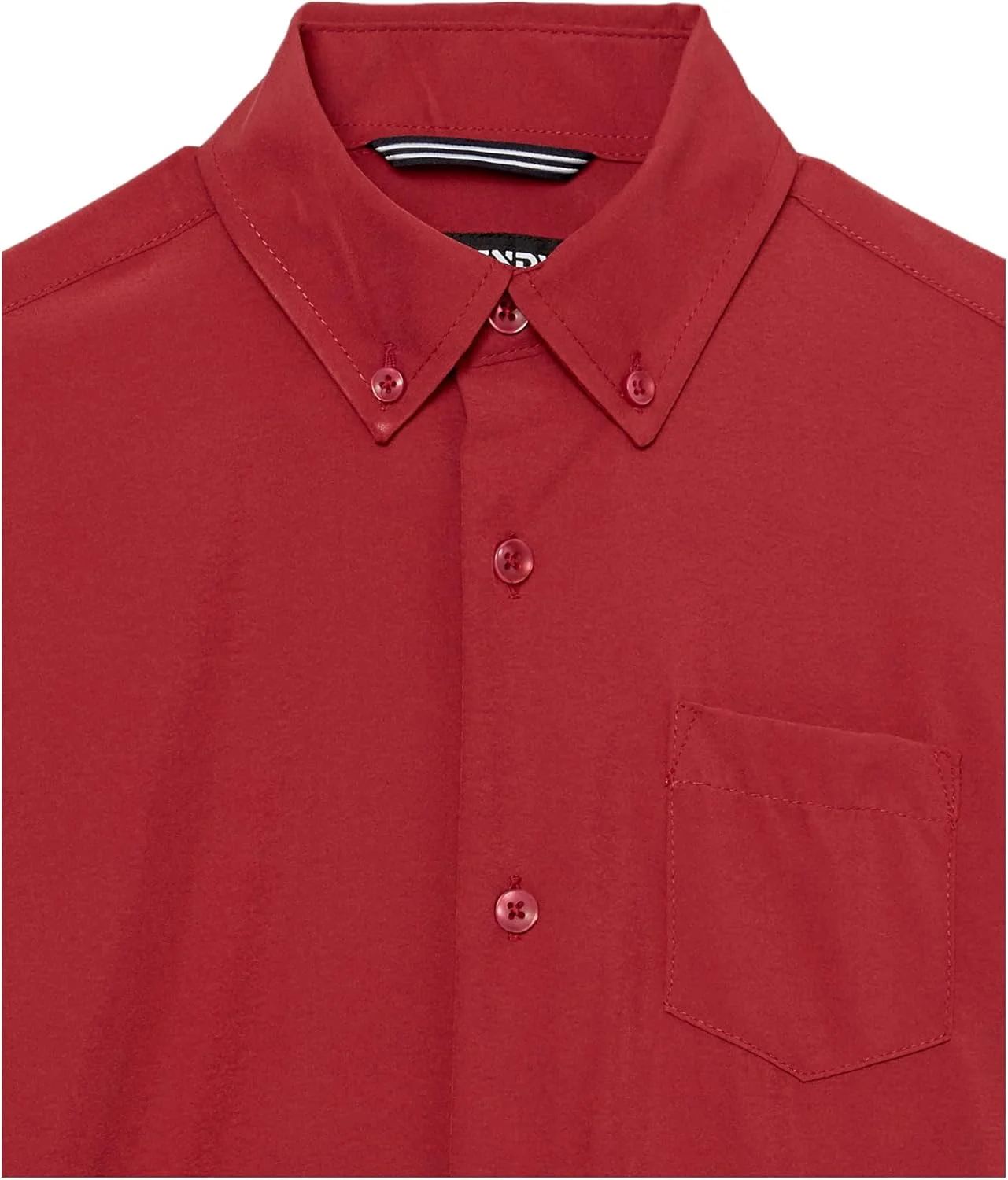 پیراهن دکمه دار پسرانه AXNY، مدل Slim Fit Super Stretch، قرمز، سایز 7