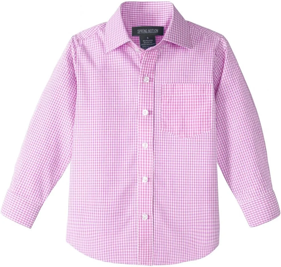 پیراهن آستین بلند پسرانه با طرح چهارخانه