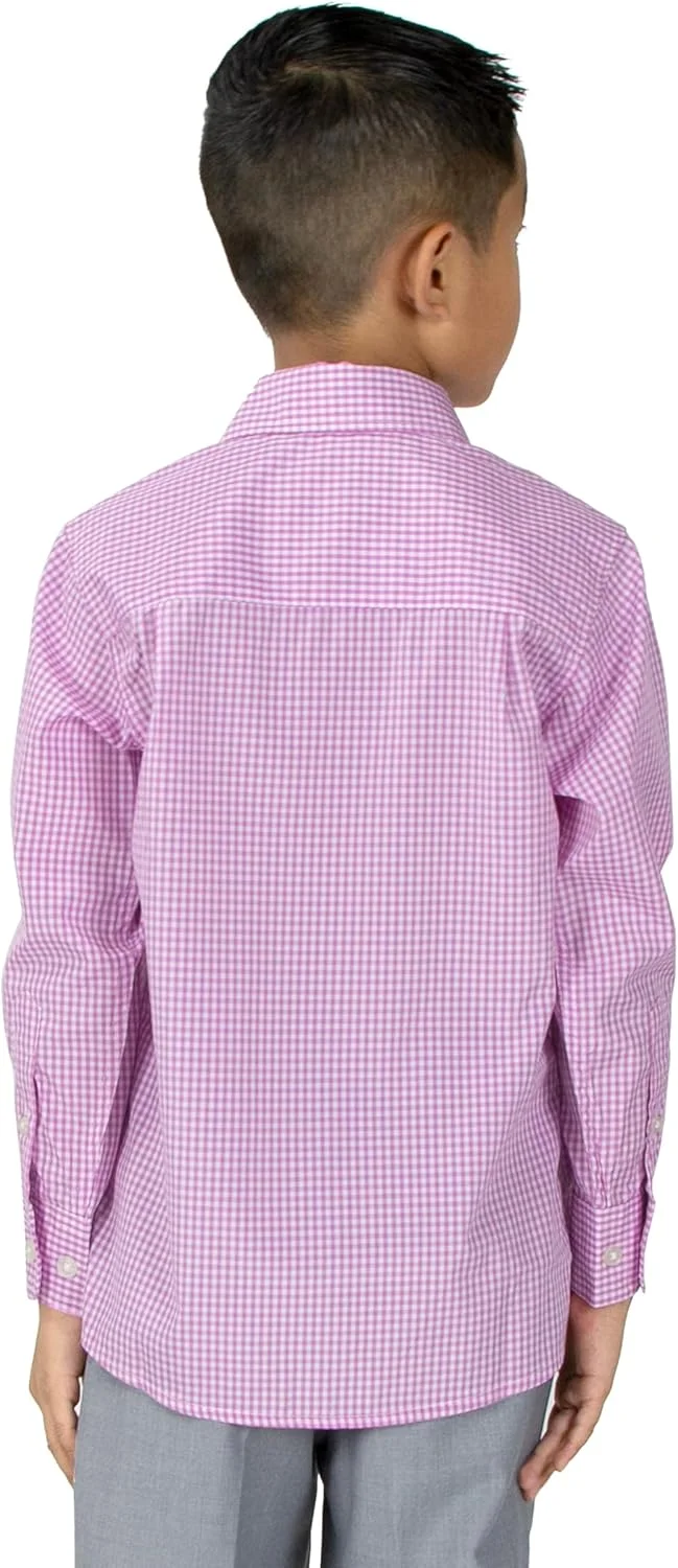 پیراهن آستین بلند پسرانه با طرح چهارخانه