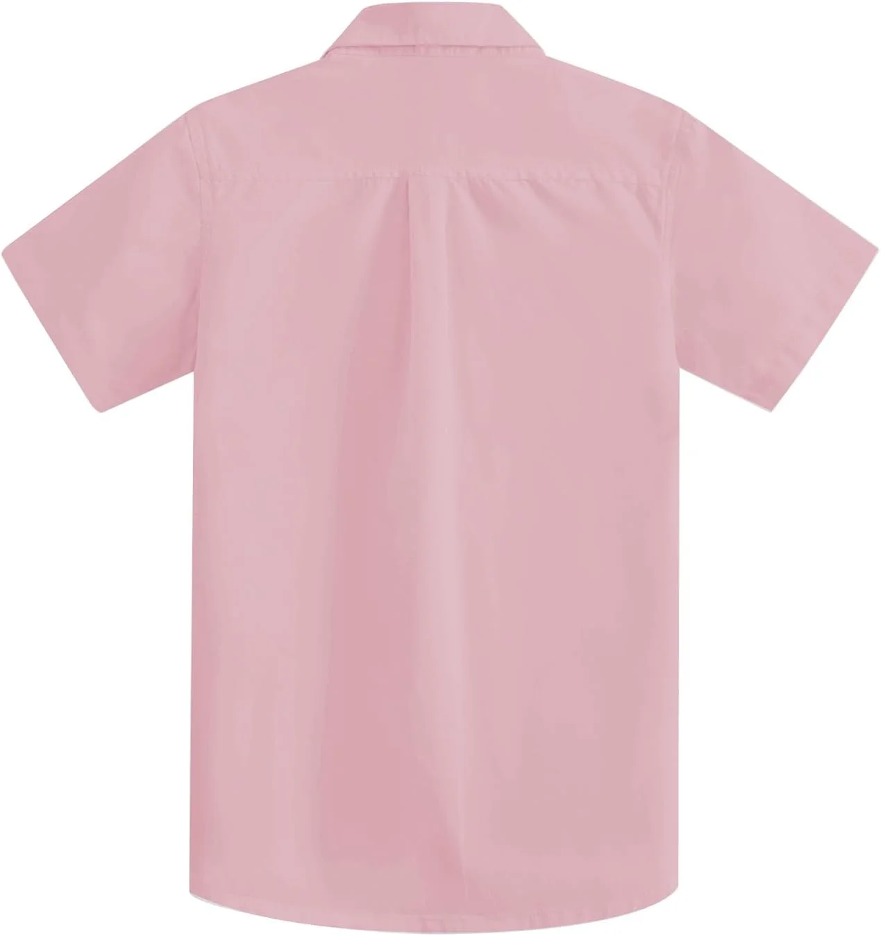 پیراهن آستین کوتاه پسرانه بهاره و گیگه، طرح ساده، رسمی، از جنس کتان با بافت جناغی