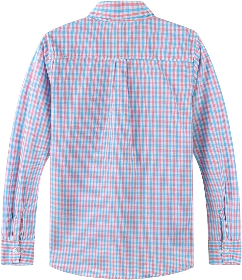 پیراهن آستین بلند پسرانه اسپرینگ اند گگه، طرح چهارخانه، دکمه دار