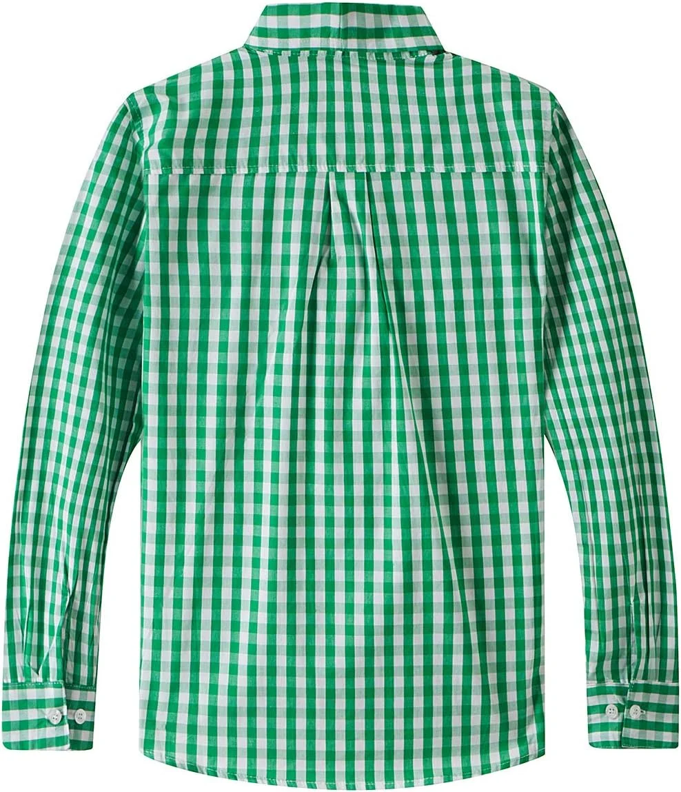 پیراهن آستین بلند پسرانه اسپرینگ اند گگه با طرح چهارخانه