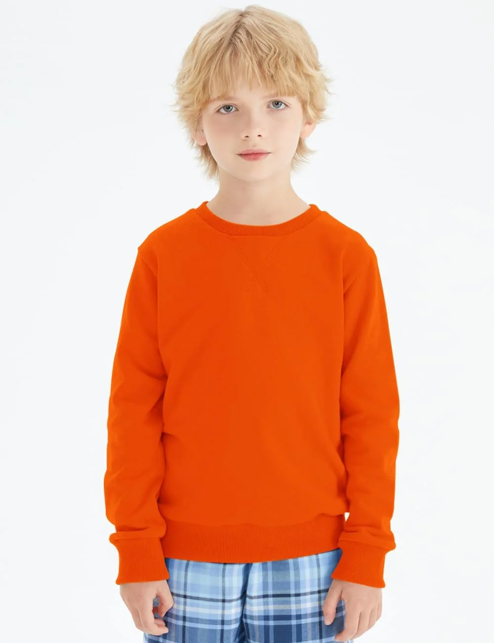 سویشرت یقه گرد اسپرت پایه ای Spring&Gege برای کودکان (3-12 سال)