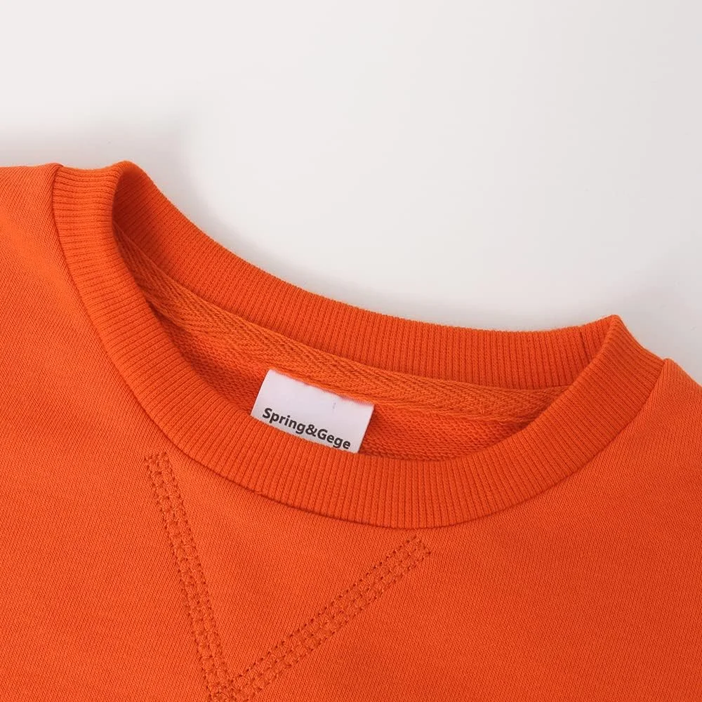 سویشرت یقه گرد اسپرت پایه ای Spring&Gege برای کودکان (3-12 سال)