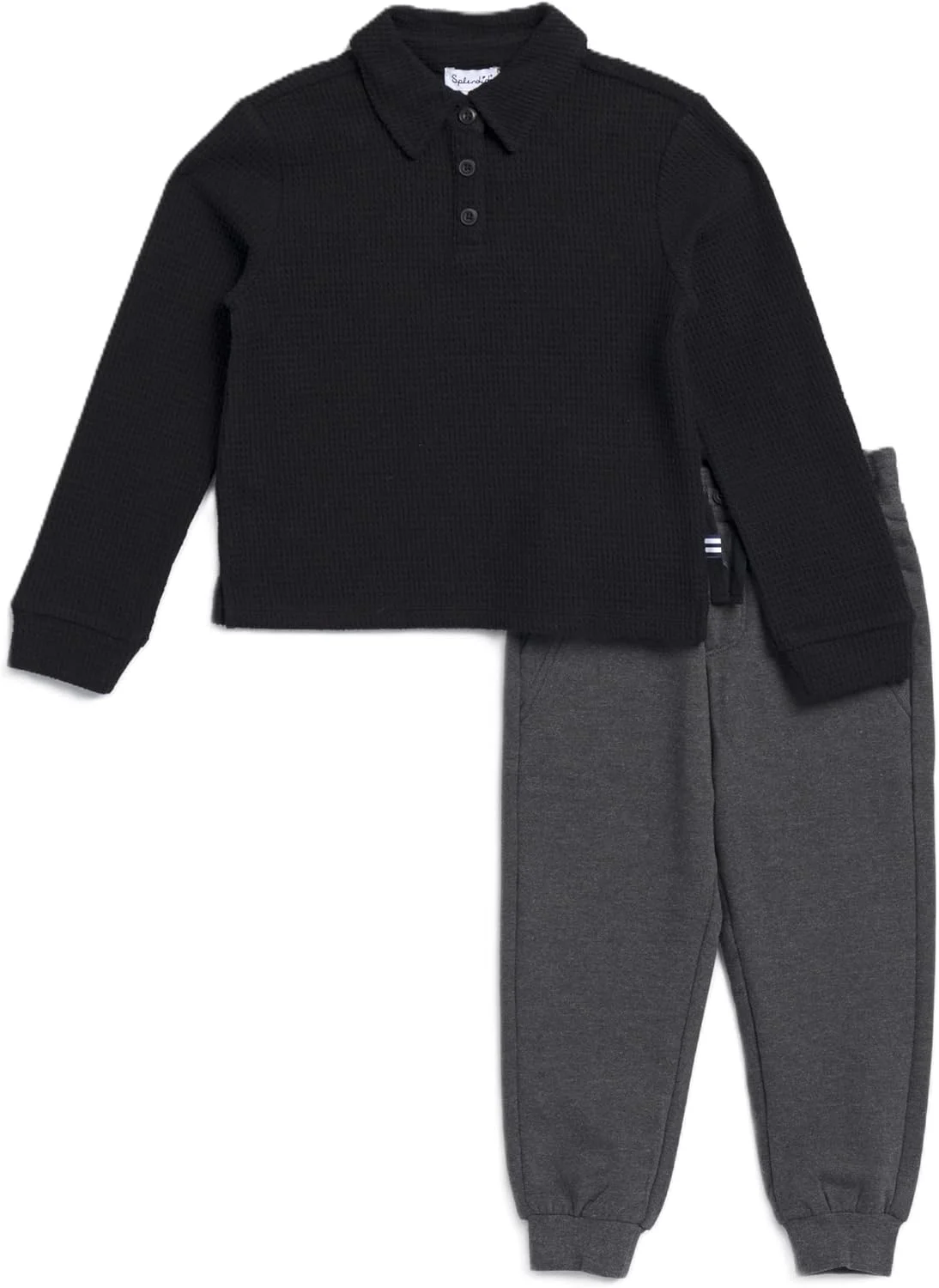 ست آستین بلند بافت دار پسرانه (بسته 2 عددی)