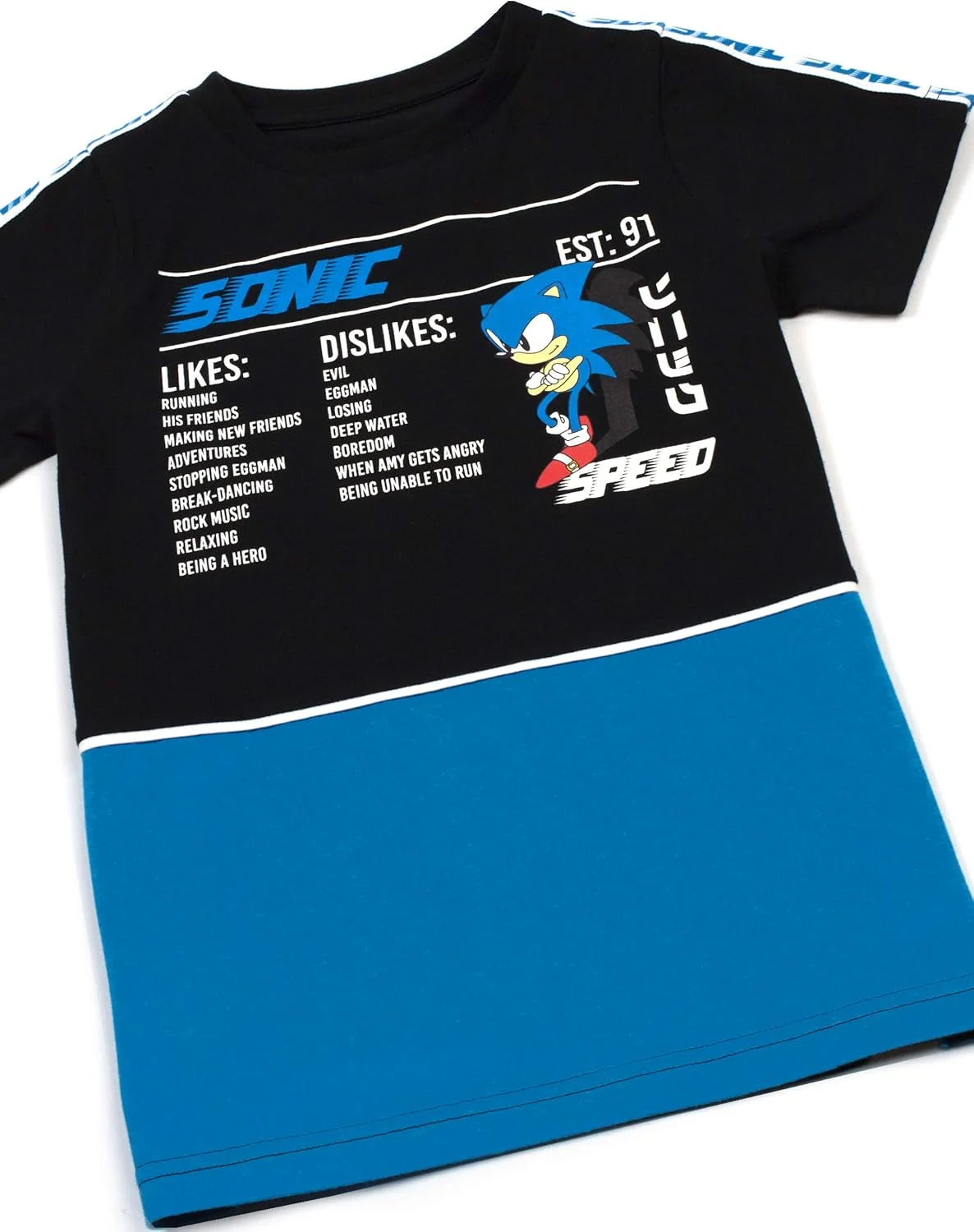 تی‌شرت سونیک خارپشت برای کودکان | تاپ گیمر دخترانه و پسرانه | هدیه پوشاک بازی ویدیویی سونیک