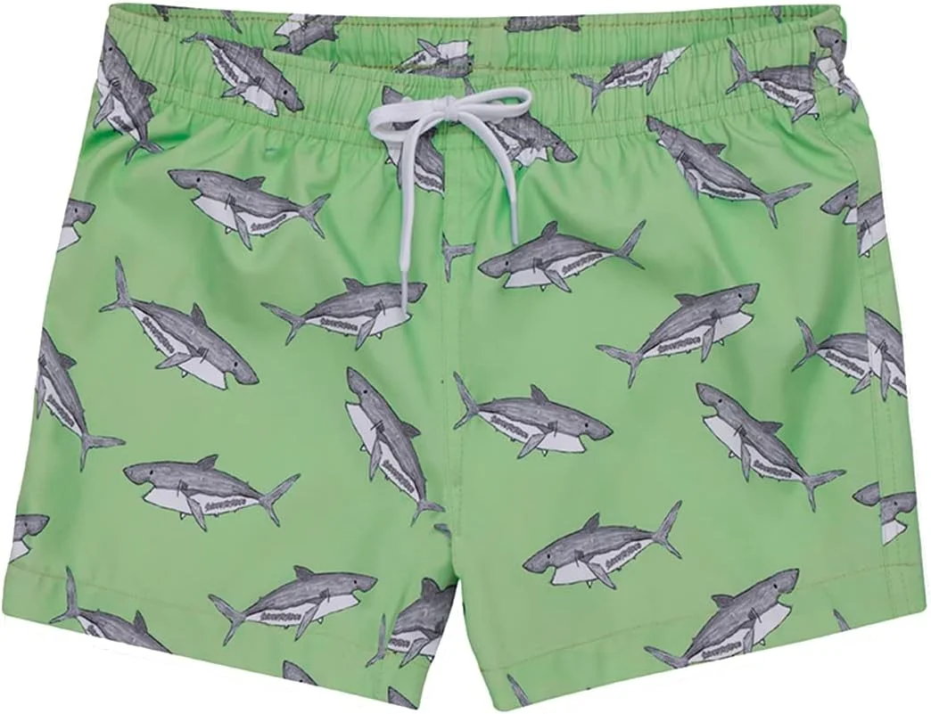 شورت شنا بچگانه اسلیپ استاپ، محافظت در برابر آفتاب UPF 50+، شورت های آب خشک شونده سریع، شورت شنا - شورت شنا برکو نعنایی جونیور