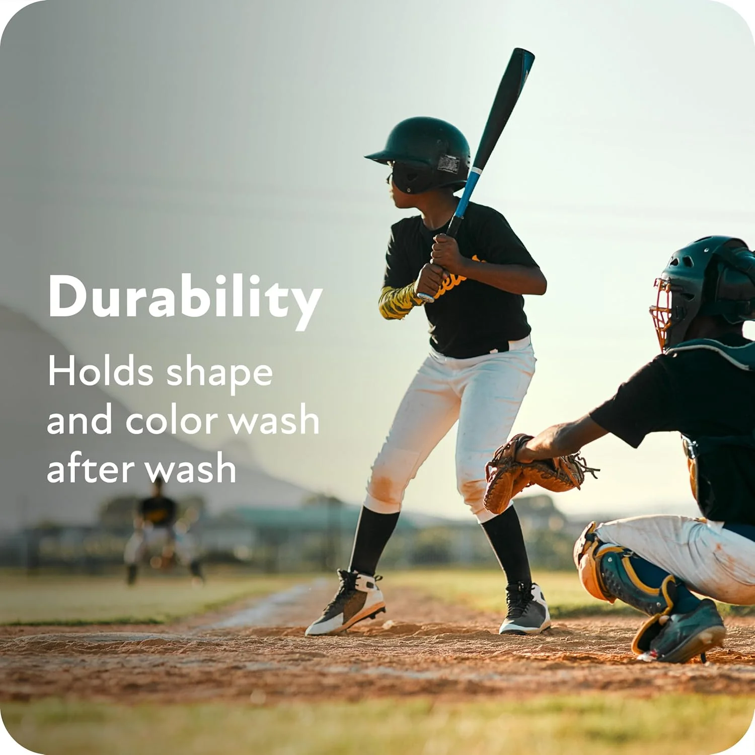 جوراب ورزشی ساق بلند تیم بیسبال ساف سول دابل پلی (6 جفت) مناسب نوجوانان