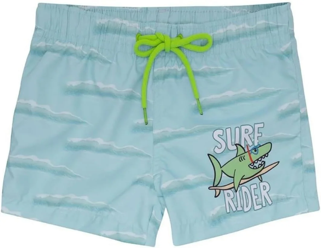 شورت شنا بچگانه اسلیپ استاپ، محافظت در برابر آفتاب UPF 50+، شورت های آب خشک شونده سریع - شورت شنا - شورت شنای موج سوار جونیور