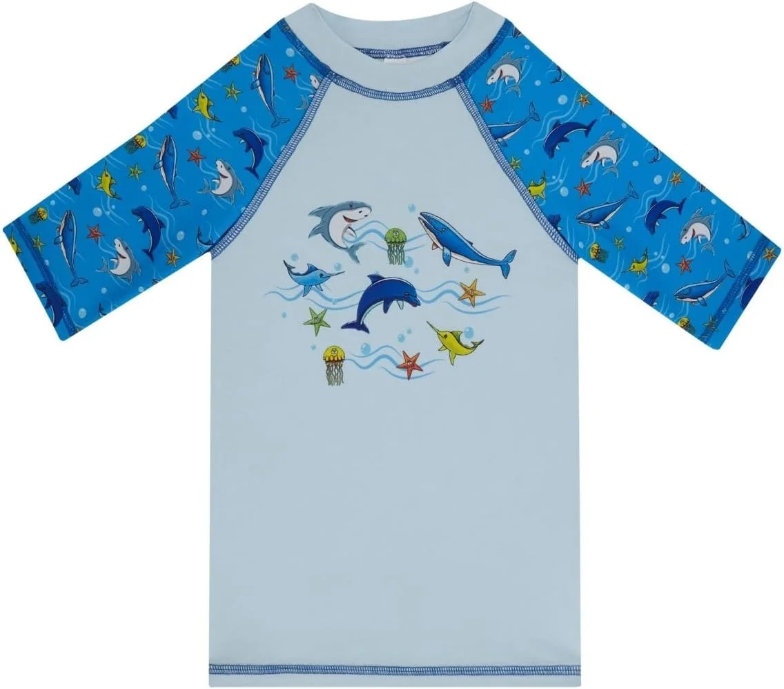 تی شرت شنای آستین کوتاه محافظ آفتاب کودکانه با UPF 50+ و قابلیت خشک شدن سریع - مدل Olympos Junior Rashguard