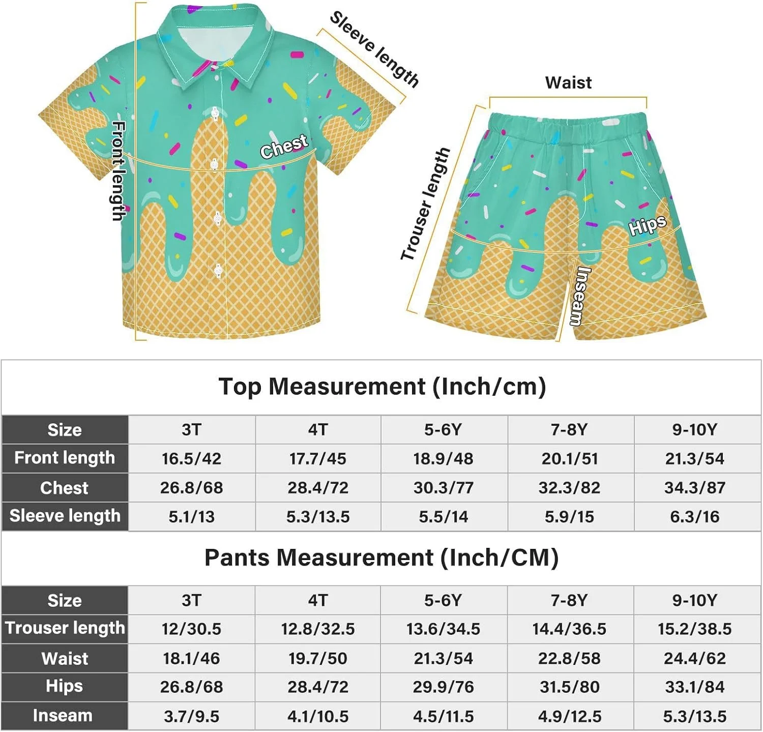 ست شلوارک پسرانه SLHKPNS، لباس هاوایی، پیراهن دکمه دار تابستانی و شلوارک، ست 2 تکه برای کودکان 3 تا 10 سال