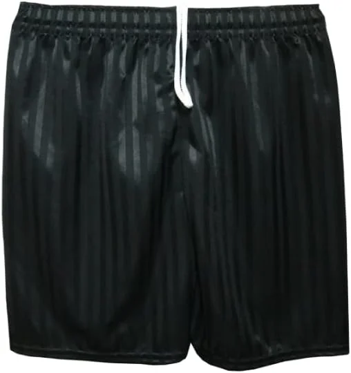 شورت ورزشی مشکی مناسب بزرگسالان، کودکان، پسران و دختران، مناسب مدرسه، ورزش و طرح راه راه