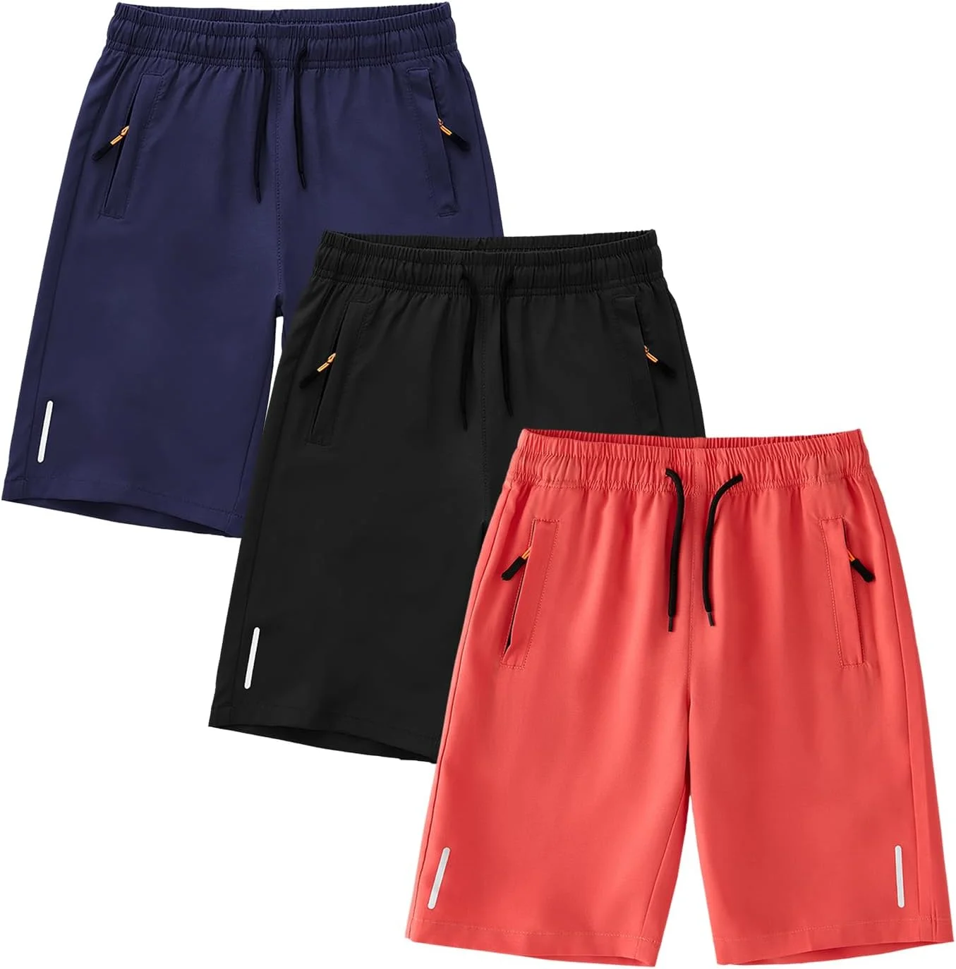 ست شورت ورزشی زیپ‌دار پسرانه زود خشک‌شو SHOOYING