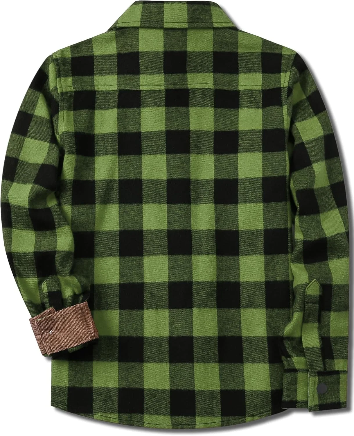 پیراهن مردانه چهارخانه آستین بلند SANGTREE با دکمه و یقه مخملی، طرح چهارخانه سبز، سایز 2XL پیراهن مردانه چهارخانه آستین بلند SANGTREE با دکمه و یقه مخملی، طرح چهارخانه سبز، سایز 2XL