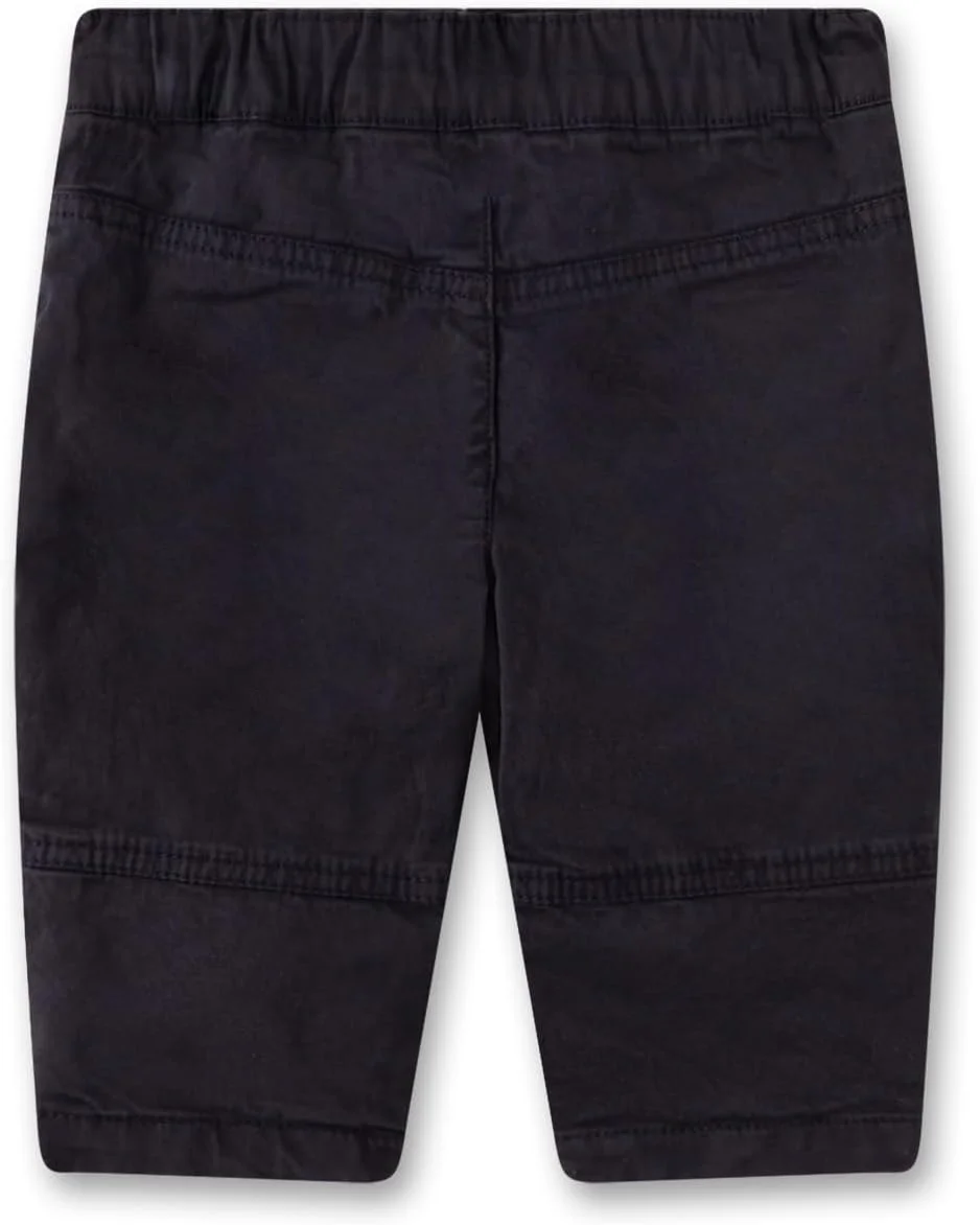 شلوار نخی با آستر بافته شده آبی رنگ پسرانه Sanetta، کاربردی و راحت، دارای کمر قابل تنظیم و جیب های تکه ای، لباس کودک شلوار نخی با آستر بافته شده آبی رنگ پسرانه Sanetta، کاربردی و راحت، دارای کمر قابل تنظیم و جیب های تکه ای، لباس کودک