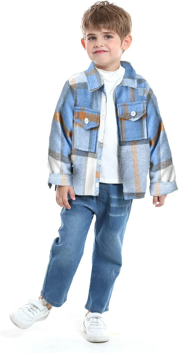 پیراهن های چهارخانه آستین بلند دکمه دار پسرانه مناسب فصل پاییز و زمستان