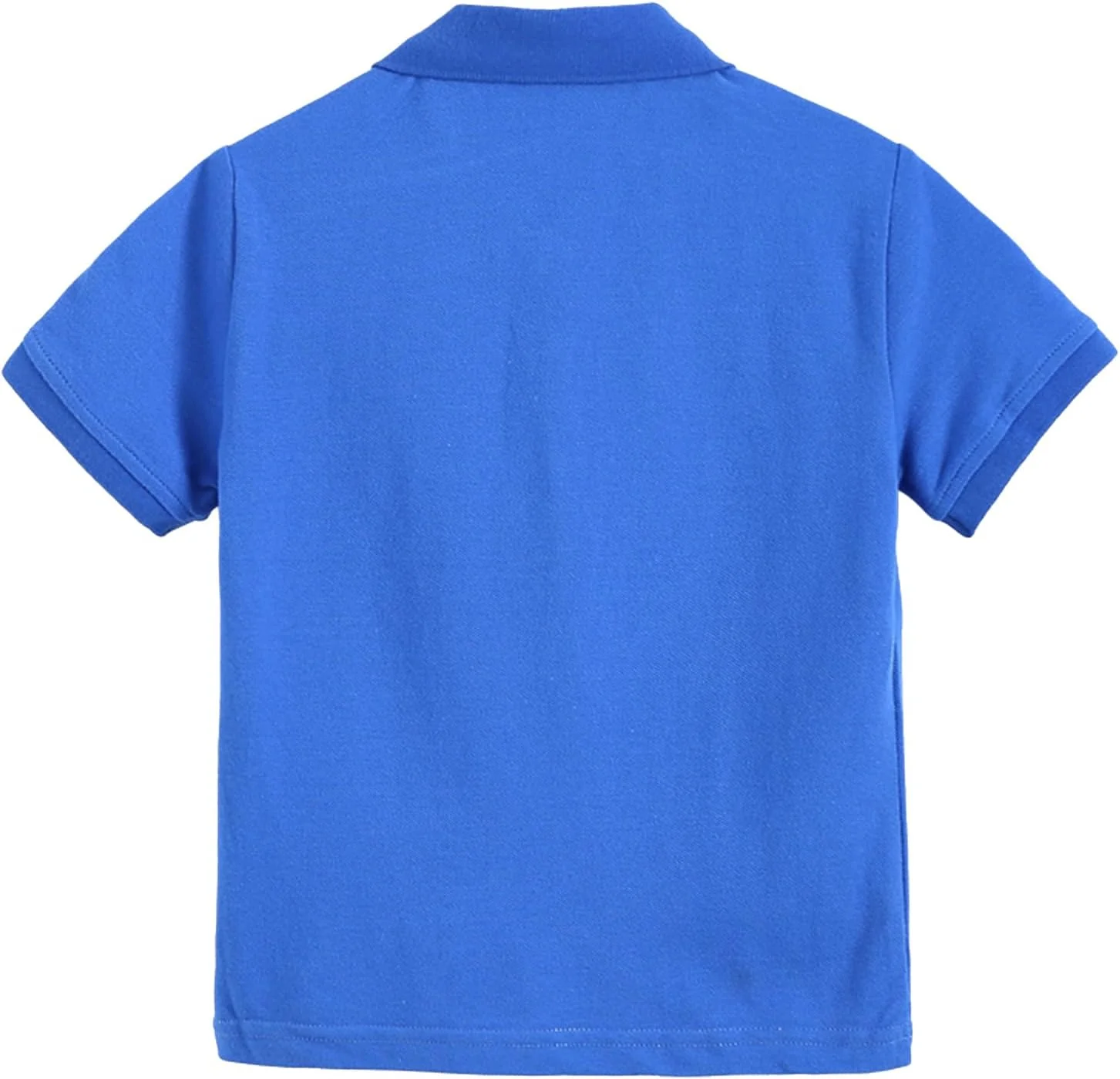 پولوشرت آستین کوتاه غیر رسمی ساده پسرانه دخترانه بچه گانه تاپ های زیبا 1-7 سال، آبی، 5-6 سال