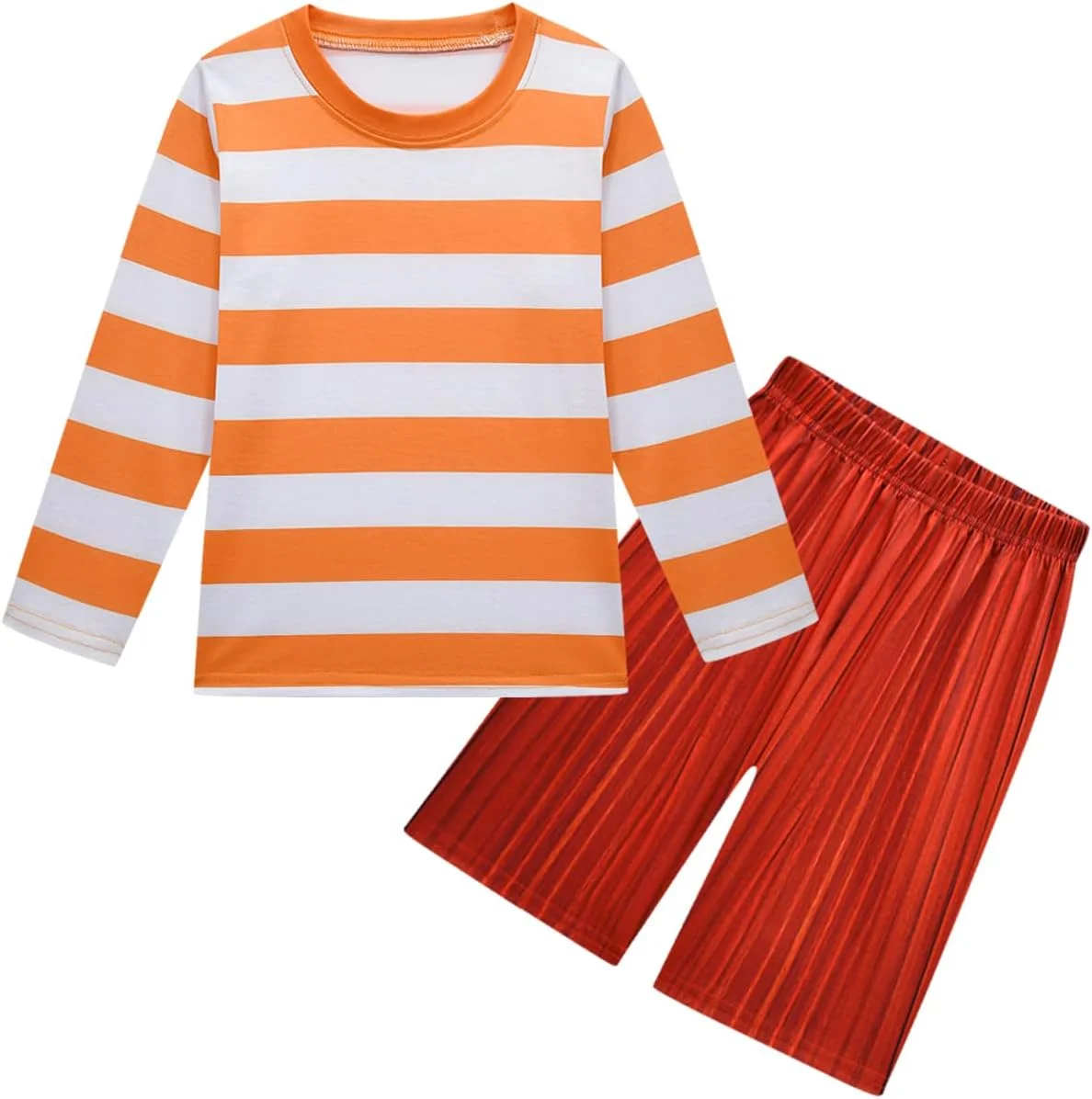 ست لباس پسرانه و دخترانه طرح دار سه بعدی، شامل بلوز آستین بلند و شلوار مناسب هالووین