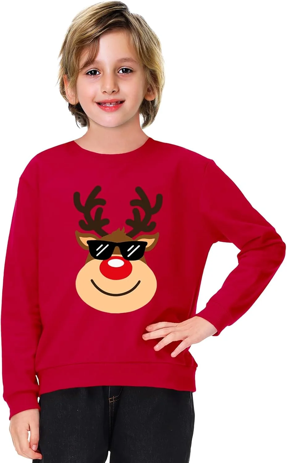 سویشرت آستین بلند بچه گانه طرح روز ولنتاین و ماردی گرا، مناسب 3 تا 14 سال