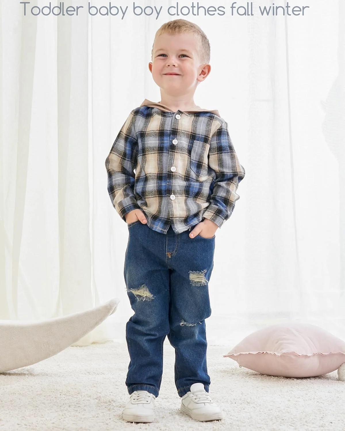 ست لباس پسرانه نوزادی رنوتمی، شامل رامپر طرح دار و شلوار