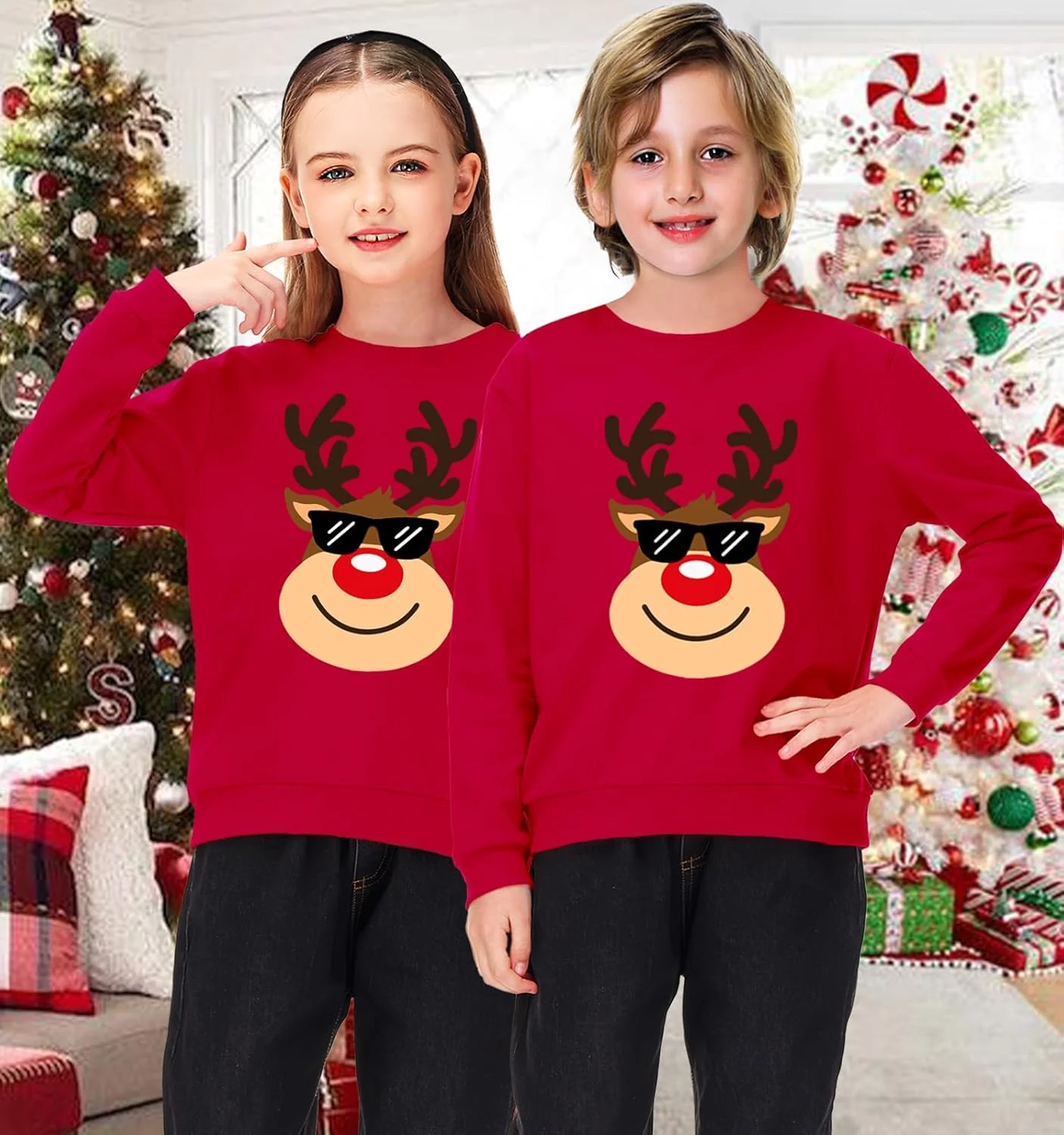 سویشرت آستین بلند بچه گانه طرح روز ولنتاین و ماردی گرا، مناسب 3 تا 14 سال