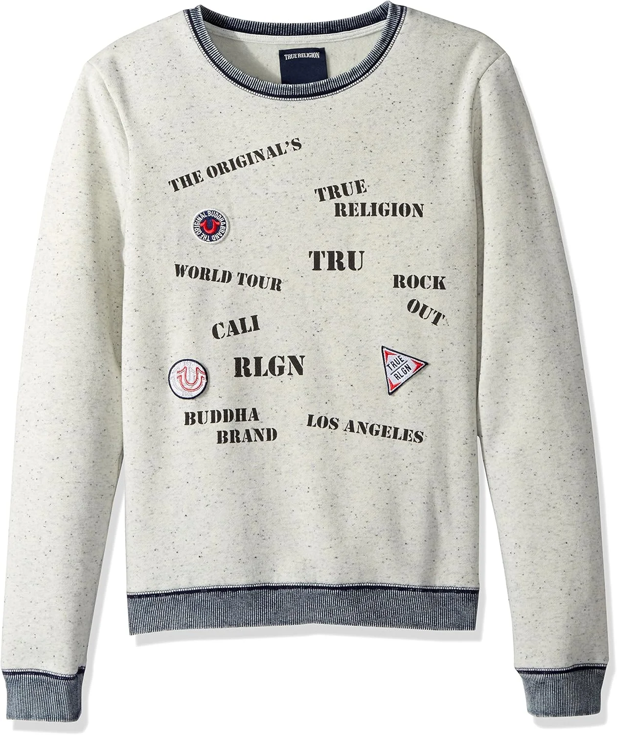 سویشرت پسرانه True Religion طرح Stamp، جو دوسر هدر، سایز L