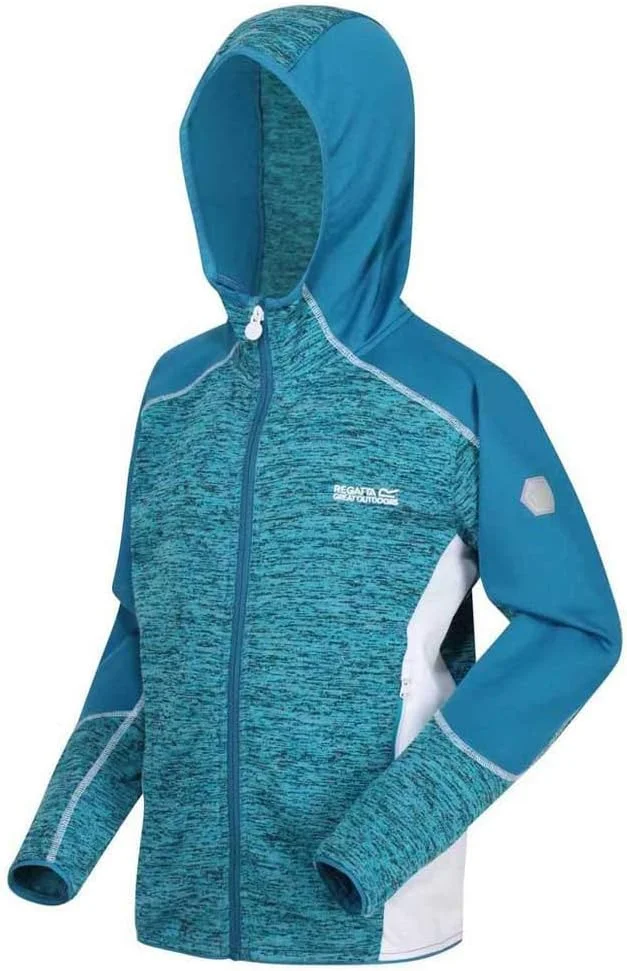 پلیور سبک، گرم و تنفسی Regatta Dissolver II برای نوجوانان، به لطف آستر پشمی گرم و کلاهی که از سرما و باد محافظت می کند، راحت است. ساخته شده از فناوری پشم مانند که بازده حرارتی و تنفس را برای لباس فراهم می کند. کاربردی، دارای 2 جیب زیپ دار پایین و یک زیپ مرکزی کامل است. این پلیور فنی Dissolver II برای ورزش و گردش در فضای باز ایده آل است و به طور موثر از کودک/نوجوان شما محافظت می کند.