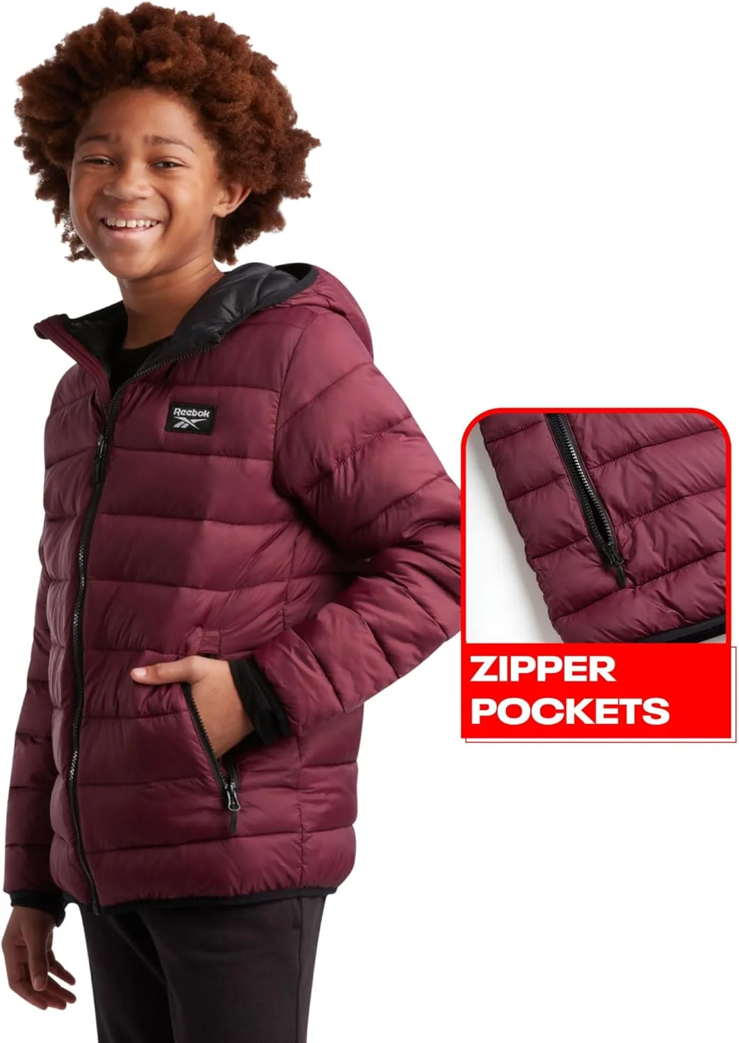 کاپشن زمستانی پسرانه ریباک مدل B Packbl Glacir Jkt Modern