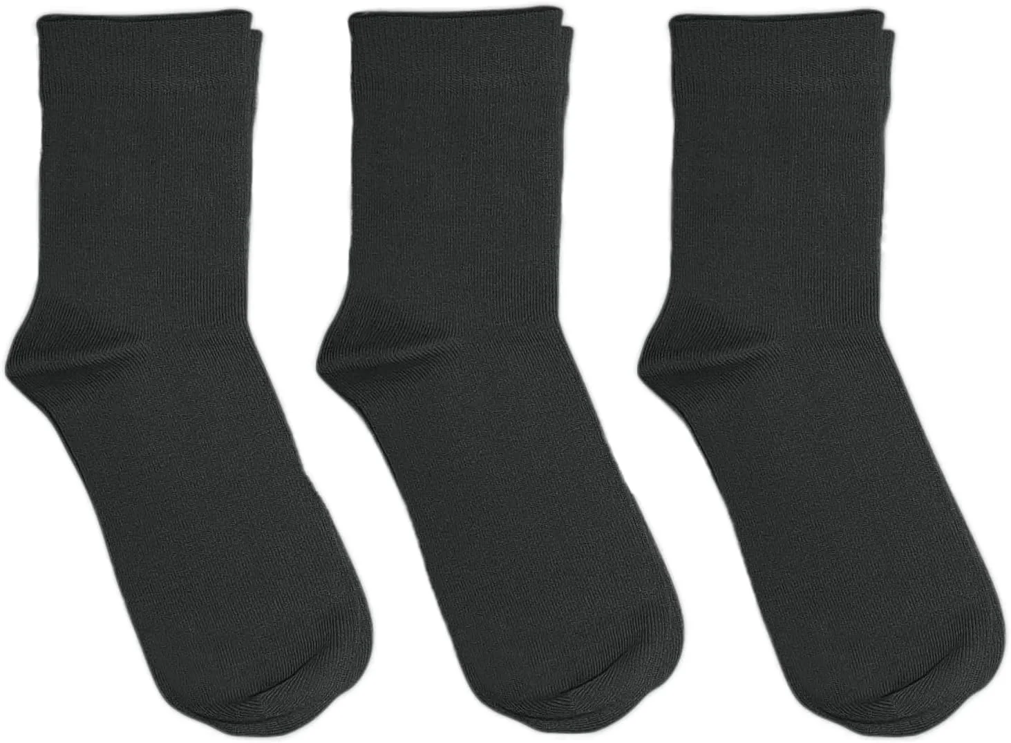 جوراب ساق کوتاه بچگانه رامبوتان (بسته 3 عددی) با رنگ ساده و بافته شده از بامبو مناسب مدرسه