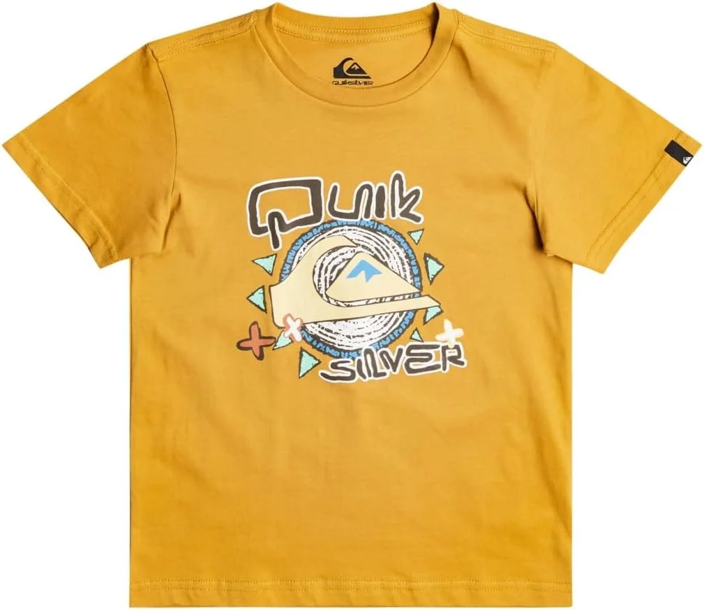 تی شرت پسرانه آستین کوتاه Quiksilver با حس و حال قدیمی (تک عددی)