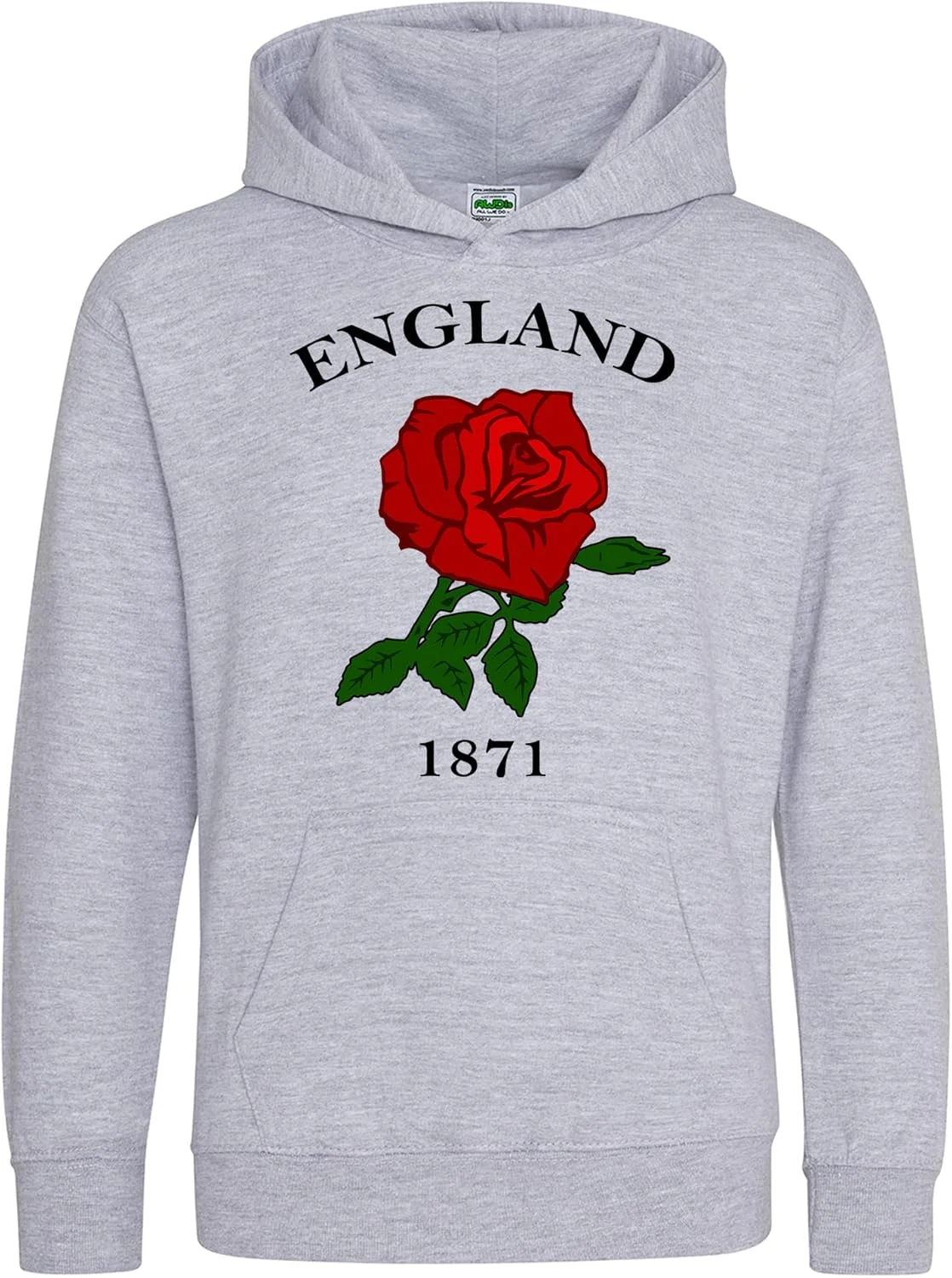 هودی بچه گانه راگبی انگلیس 1871، هدیه تولد انگلیس برای طرفداران راگبی، ایده هدیه لباس مسابقات رز سرخ، هودی ملل برای پسران و دختران