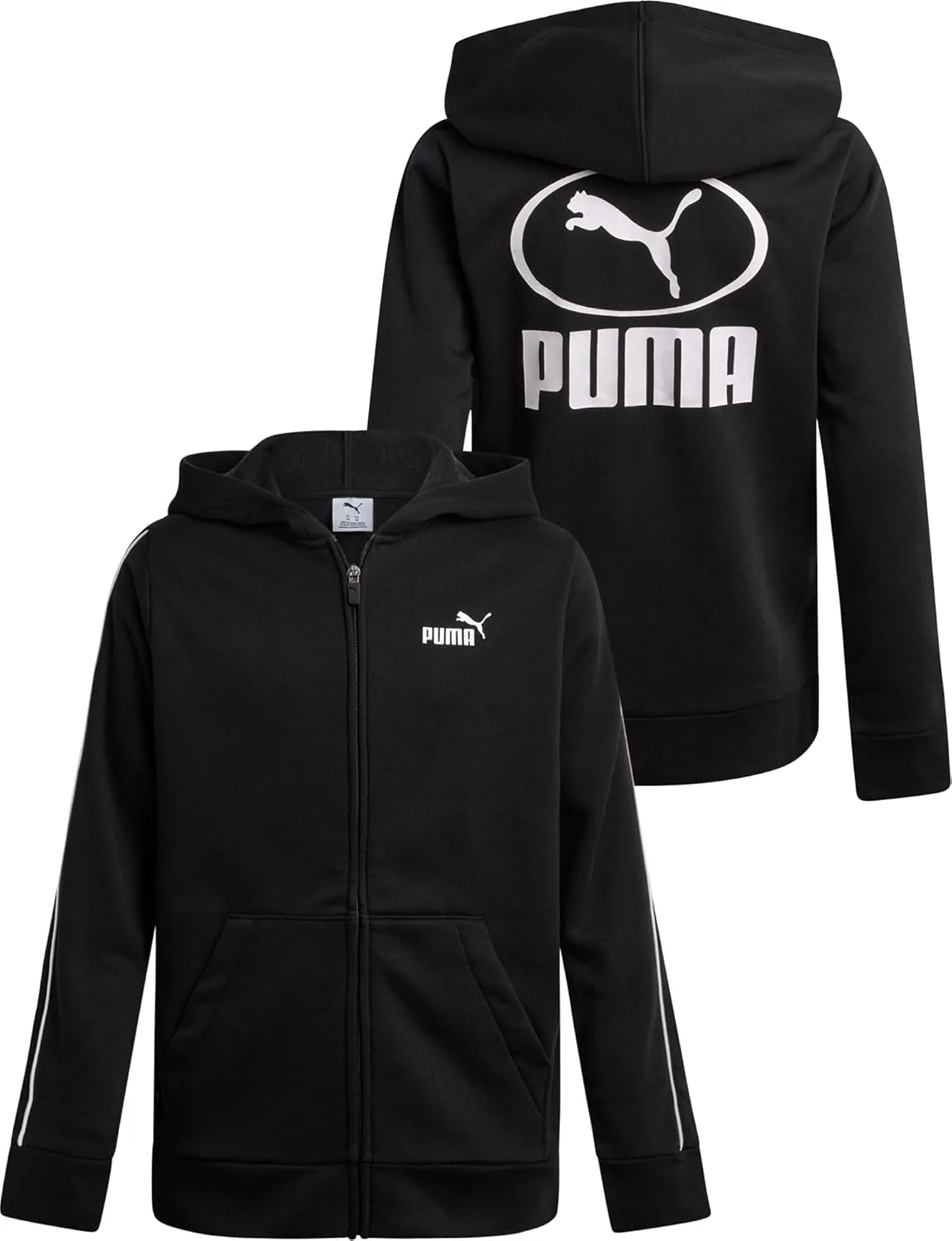 سویشرت کلاه دار زیپ دار پسرانه پوما مدل B Flc (تک عددی)