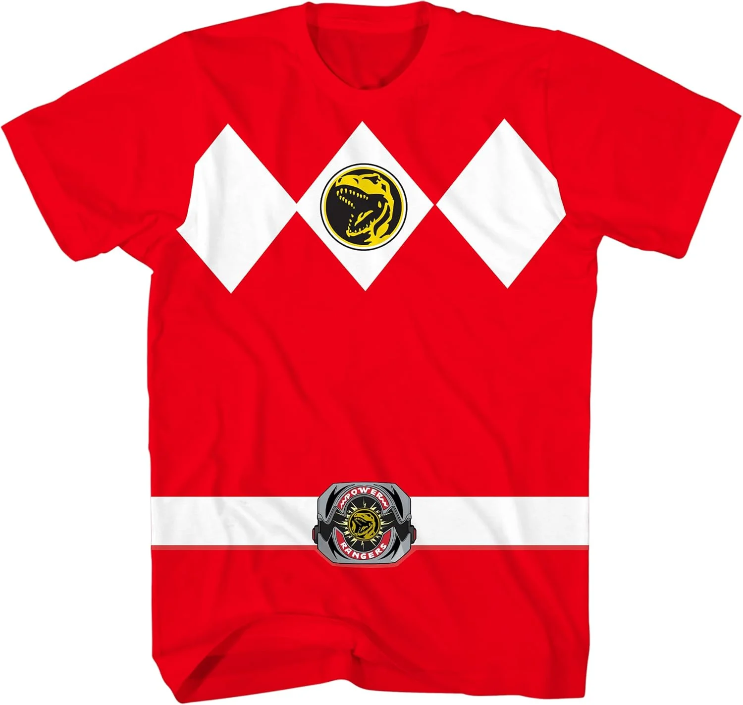 تی شرت لباس زرهی جوانان رنجرزهای قدرتمند قرمز آبی زرد صورتی سبز مشکی