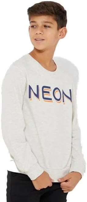 هودی کلاه دار طرح دار غیر رسمی نوزادان و کودکان خاکستری