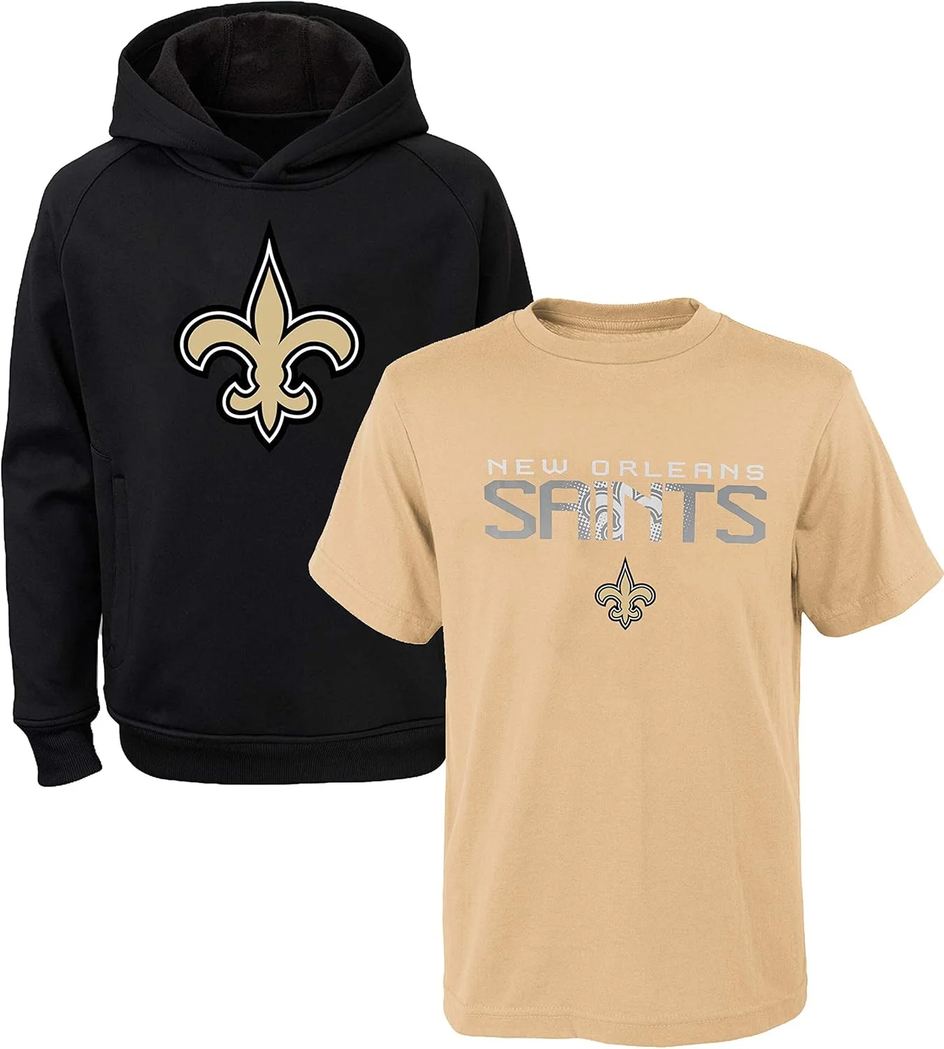 ست هودی و تیشرت ورزشی پلی استر با لوگوی اصلی تیم ان اف ال (سایز جوانان 8-20)