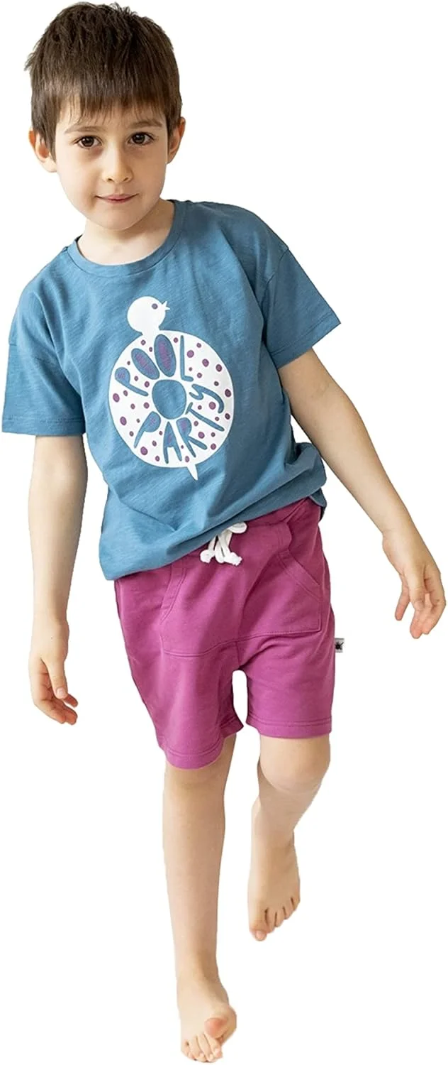 شورت جیب دار پنبه ارگانیک برای پسران و دختران