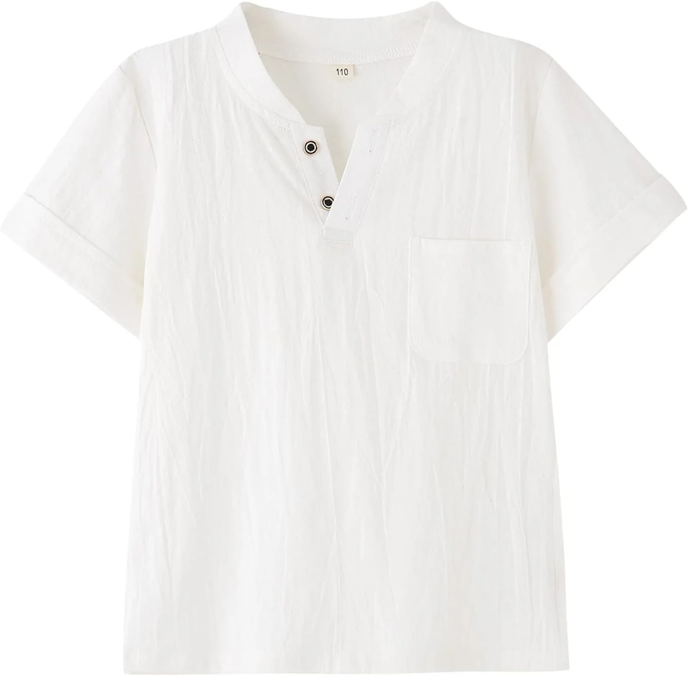 ست تی‌شرت و شلوارک پسرانه POBIDOBY، نخی و کتانی، آستین کوتاه، مناسب فصل تابستان، لباس دو تکه بچگانه